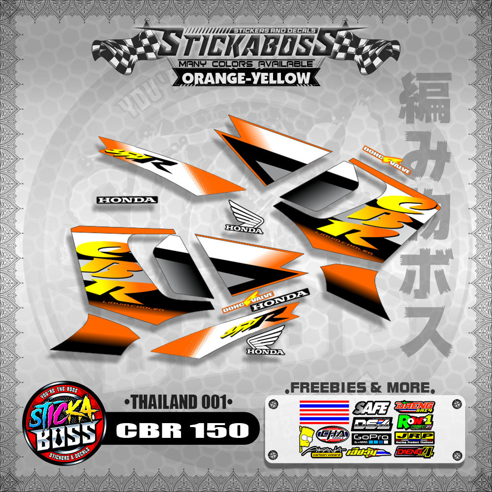 HONDA CBR 150 OLD DECALS ( THAILAND 001 )【WITH FREEBIES】