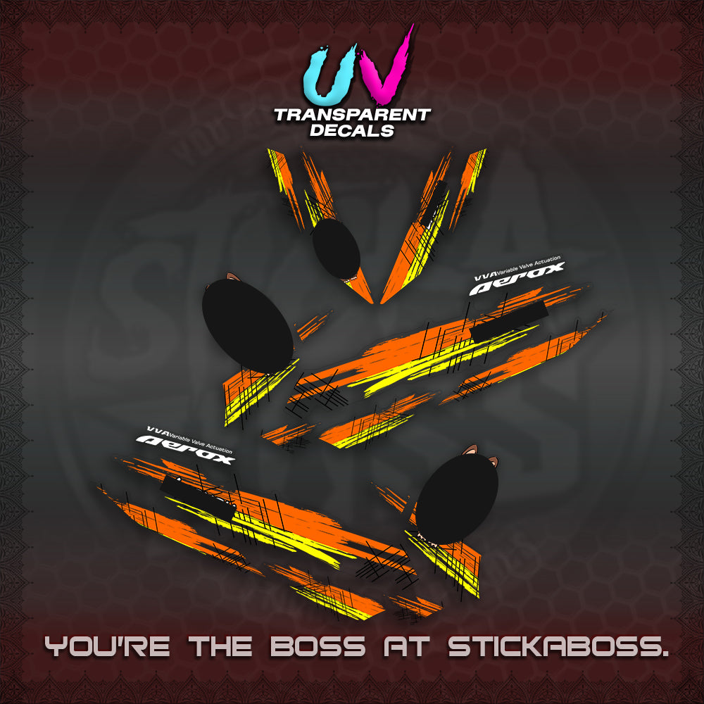 AEROX V2 DECAL(STUFF TOY 2 TONE)STICKER DECALS By STICKABOSS