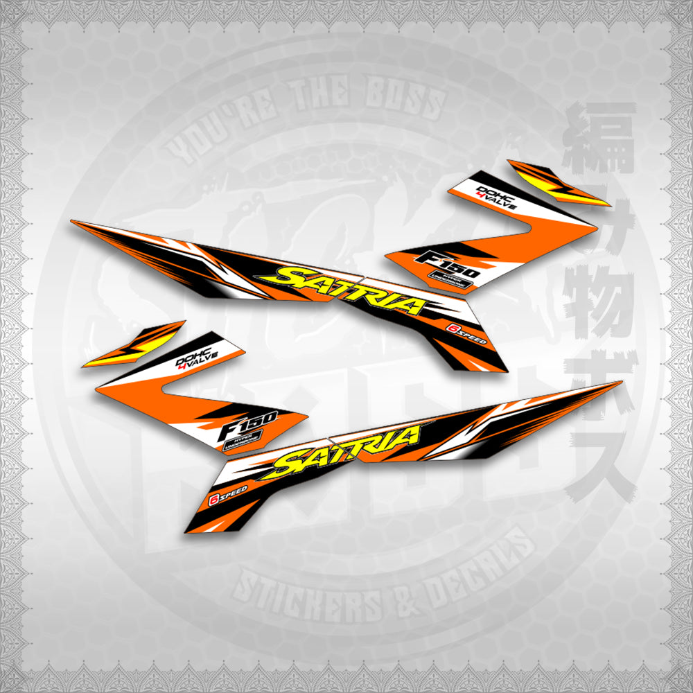 STICKER DECALS for RAIDER 150 FI THAI (RFISATH02DE) By STICKABOSS (SOFIE LAMINATED WATERPROOF)