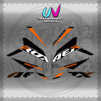 【PREMIUM UV PRINT】TRANSPARENT AEROX V3 ALPHA TURBO INDO (AV3SODE25)【WITH FREEBIES】