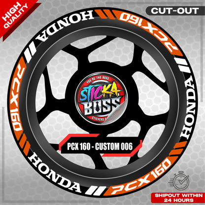 PCX 160 MAG STICKER SET ( 2 MAGS ) - CUSTOM 006 | VINYL WATERPROOF CUT-OUT DECALS
