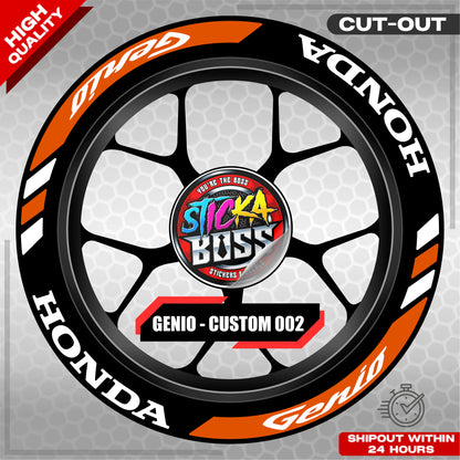 GENIO MAG STICKER SET ( 2 MAGS ) - CUSTOM 002 | VINYL WATERPROOF CUT-OUT DECALS