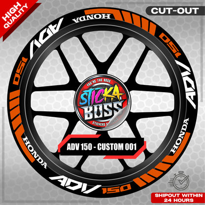 ADV 150 MAG STICKER SET ( 2 MAGS ) - CUSTOM 001 | VINYL WATERPROOF CUT-OUT DECALS