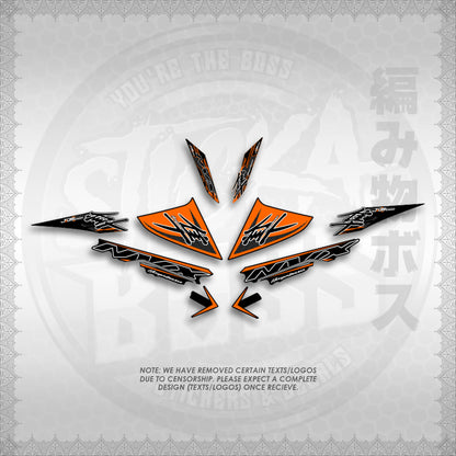 STICKER DECALS for AEROX V3 ALPHA TURBO (AV3HAHO) By STICKABOSS (SOFIE LAMINATED WATERPROOF)