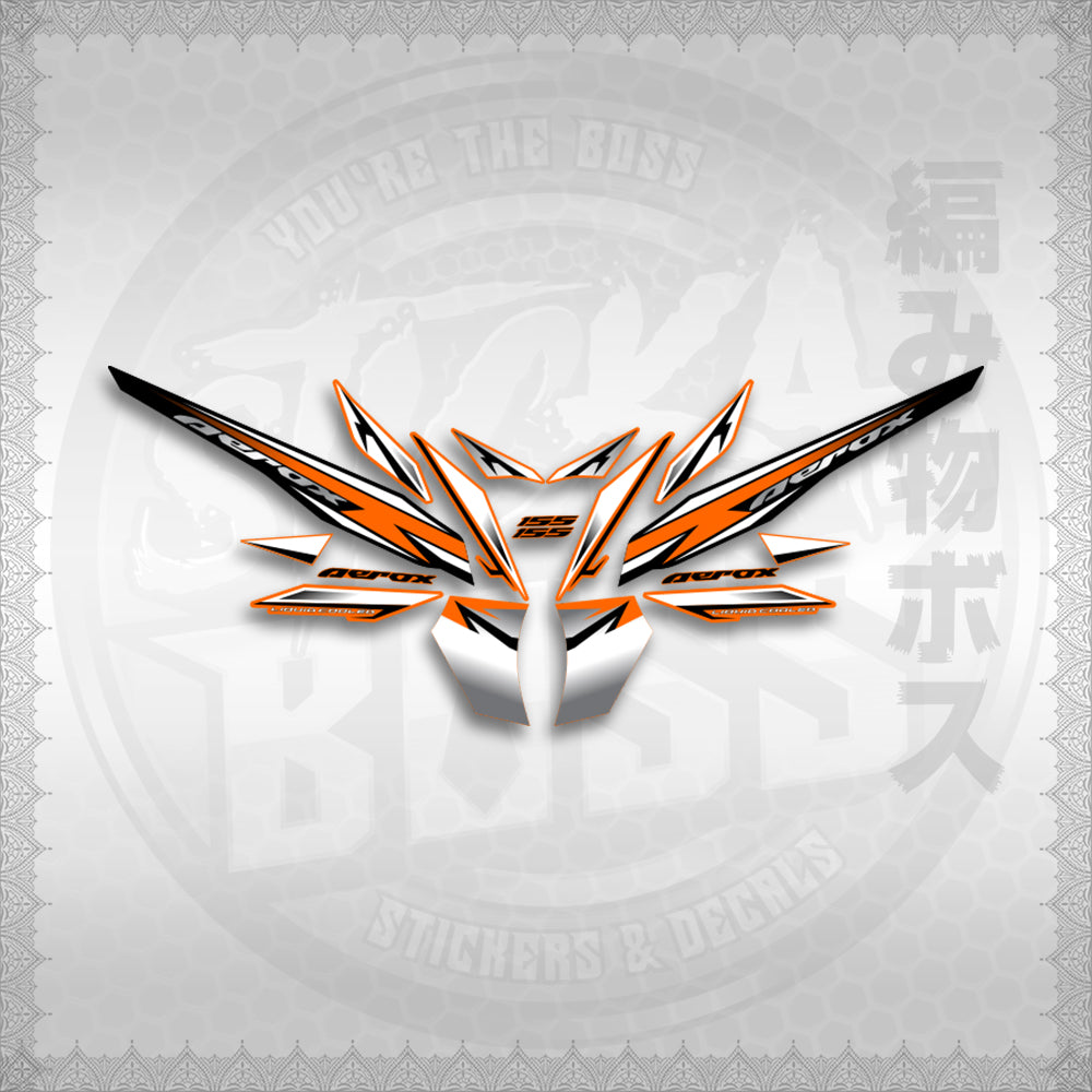 STICKER DECALS for AEROX 155 V2 MALAYSIAN (AV220SHCO) By STICKABOSS (SOFIE LAMINATED WATERPROOF)