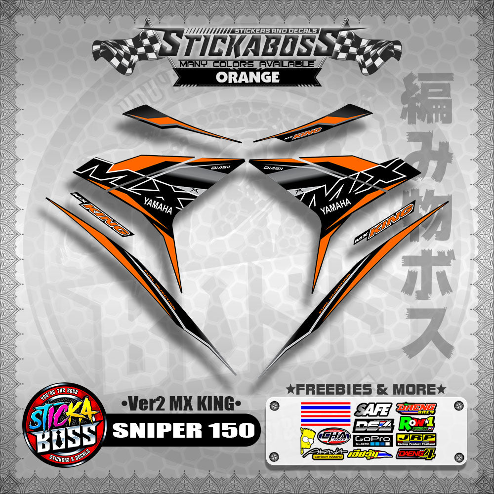SNIPER 150 DECALS ( Ver2 MX KING )【WITH FREEBIES】MALAYSIAN CONCEPT/Y15ZR/EXCITER 150
