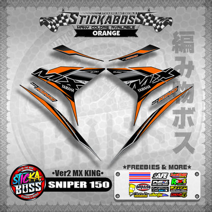 SNIPER 150 DECALS ( Ver2 MX KING )【WITH FREEBIES】MALAYSIAN CONCEPT/Y15ZR/EXCITER 150