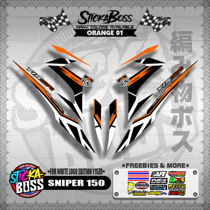 SNIPER 150 DECALS ( WHITE EDITION Y15ZR )【WITH FREEBIES】