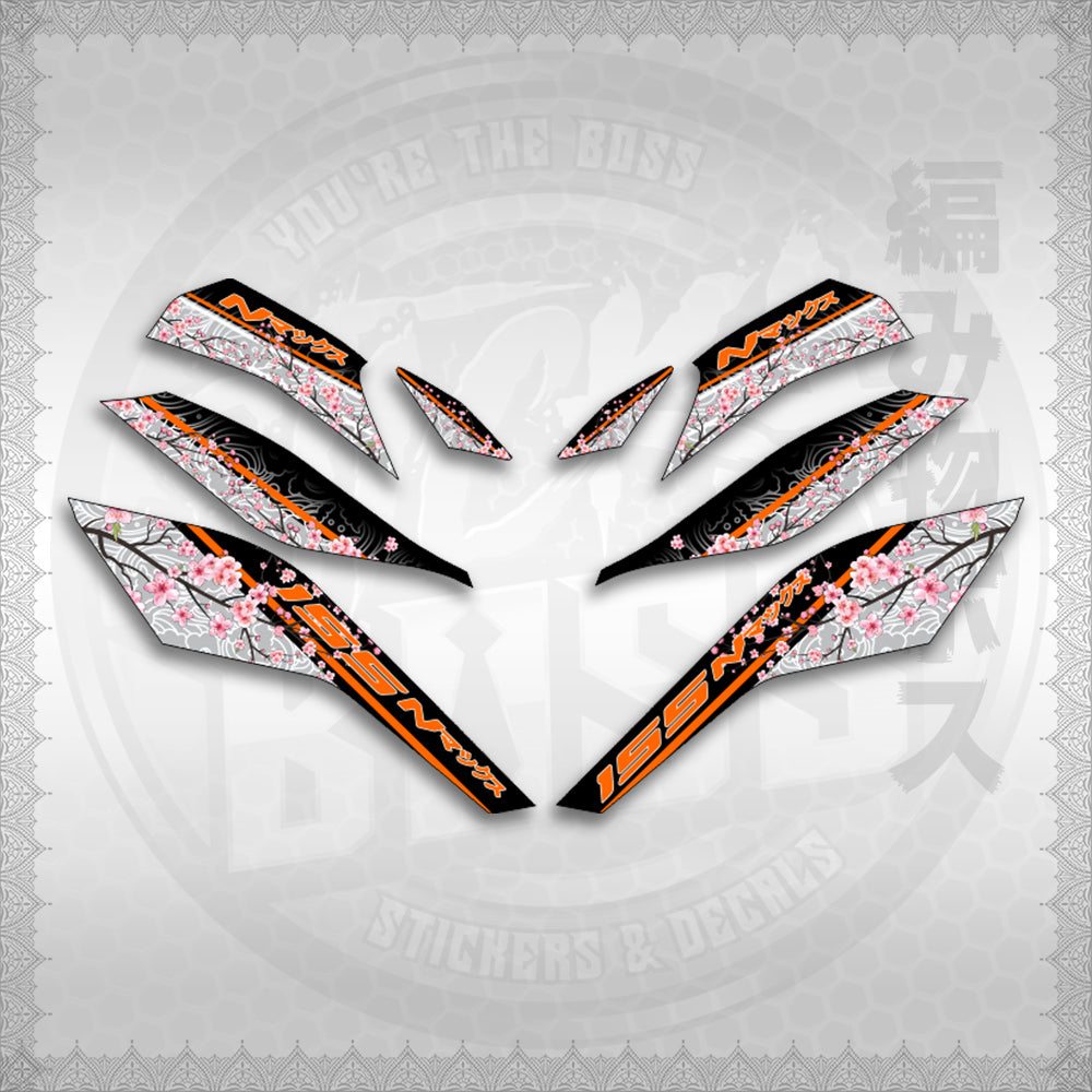 STICKER DECALS for NMAX V3 TURBO INDO (NV3SAIN) By STICKABOSS (SOFIE LAMINATED WATERPROOF)
