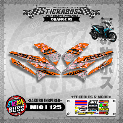 MIO I 125 STICKER DECALS ( SAKURA INSPIRED )【WITH FREEBIES】