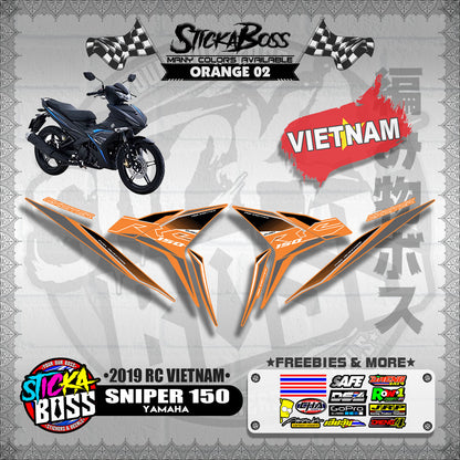SNIPER 150 STOCK DECALS ( 2019 RC VIETNAM )【WITH FREEBIES】