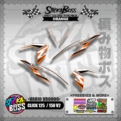 CLICK 125 /150 V2 DECALS ( VARIO VR0006 )【WITH FREEBIES】