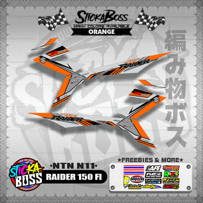 RAIDER 150 FI DECALS ( NTN N11 )【WITH FREEBIES】