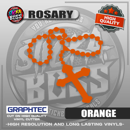 ROSARY | VINYL WATERPROOF CUT-OUT STICKER DECALS【Stickaboss】