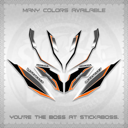 CLICK 125 V3 VARIO DECALS (2026 INDO HONEYCOMB DESIGN) STICKER DECALS By STICKABOSS (Copy)