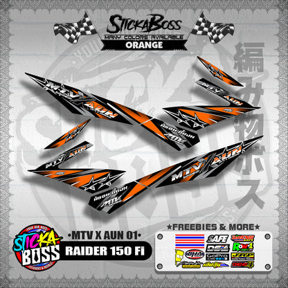 RAIDER 150 Fi DECALS ( MTV X AUN 01 )【WITH FREEBIES】
