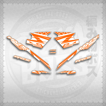 STICKER DECALS for AEROX V3 ALPHA TURBO INDO FOR WHITE (AV314ARV9SE) By STICKABOSS (SOFIE LAMINATED WATERPROOF)