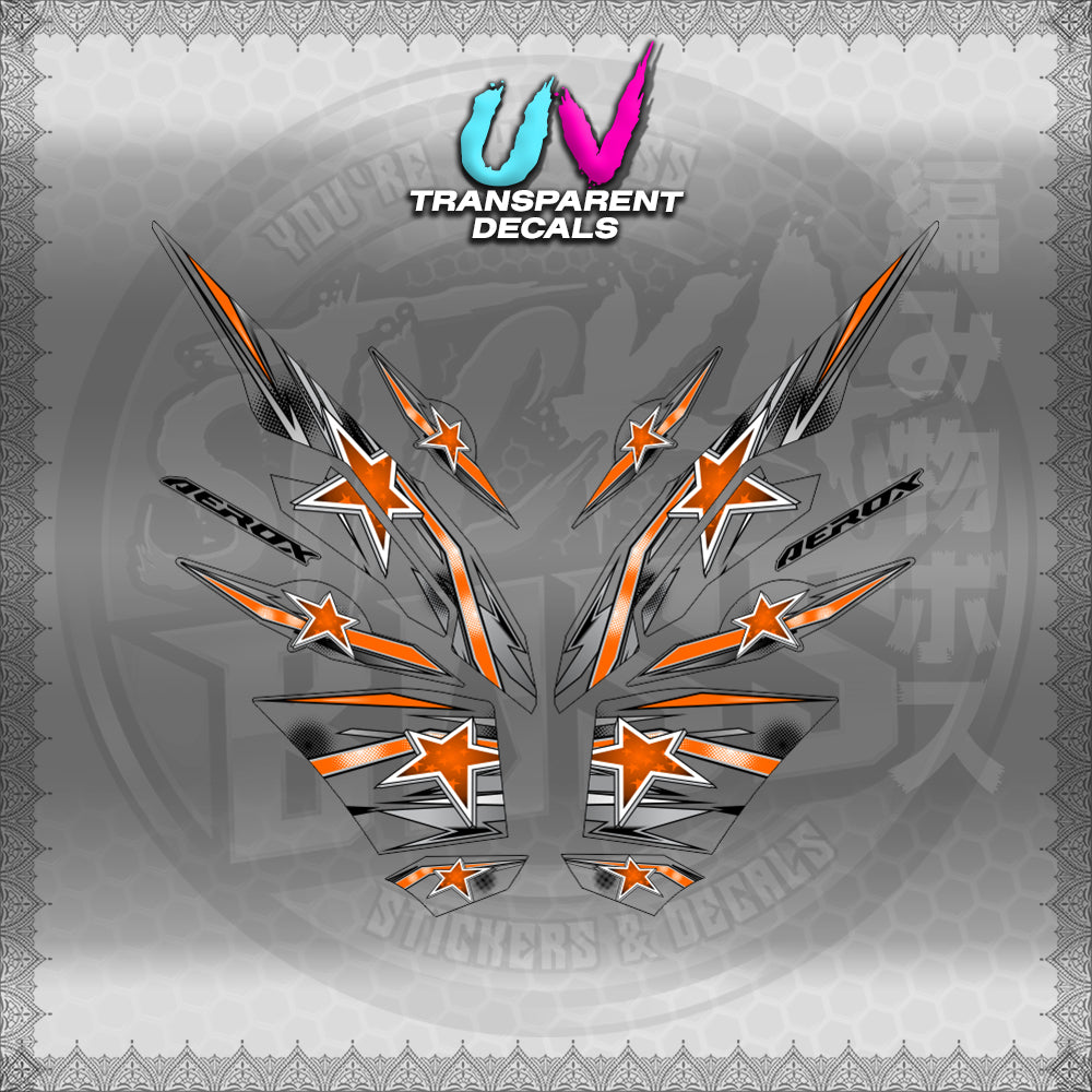 【PREMIUM UV PRINT】TRANSPARENT AEROX V3 ALPHA TURBO INDO (AV3LESTSE)【WITH FREEBIES】