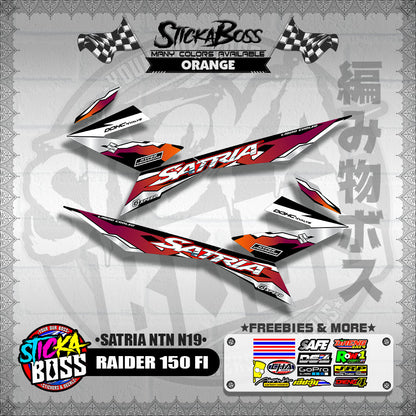 RAIDER 150 FI DECALS ( SATRIA NTN N19 )【WITH FREEBIES】