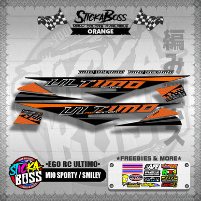 MIO SPORTY / SMILEY DECALS ( EGO RC ULTIMO )【WITH FREEBIES】