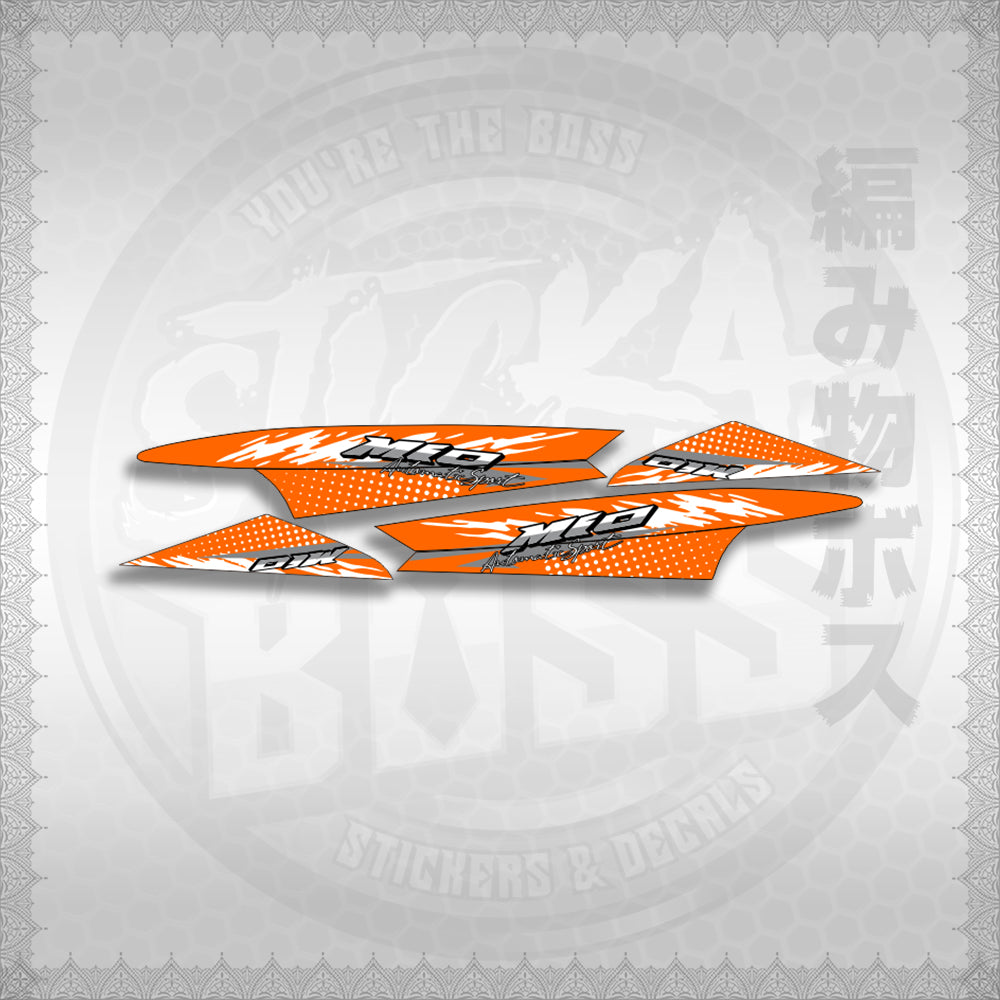 STICKER DECALS for MIO SPORTY / SMILE (MSPSSIMOCO) By STICKABOSS (SOFIE LAMINATED WATERPROOF)