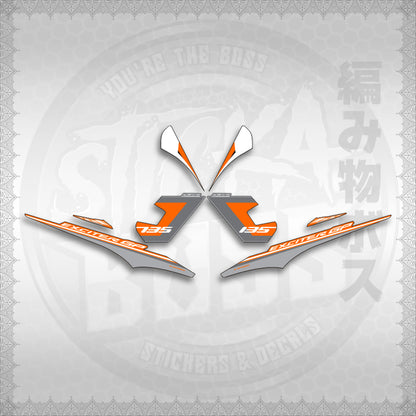 STICKER DECALS for SNIPER 135 MX(S13525EXGP)By STICKABOSS (SOFIE LAMINATED WATERPROOF)