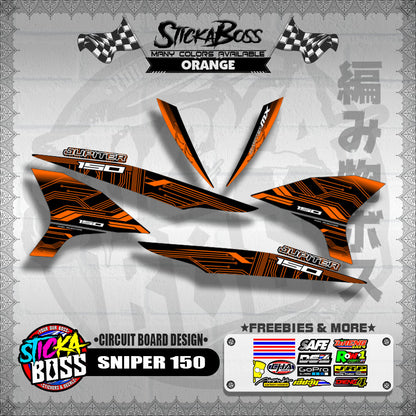 SNIPER 150 DECALS ( CIRCUIT BOARD DESIGN )【WITH FREEBIES】