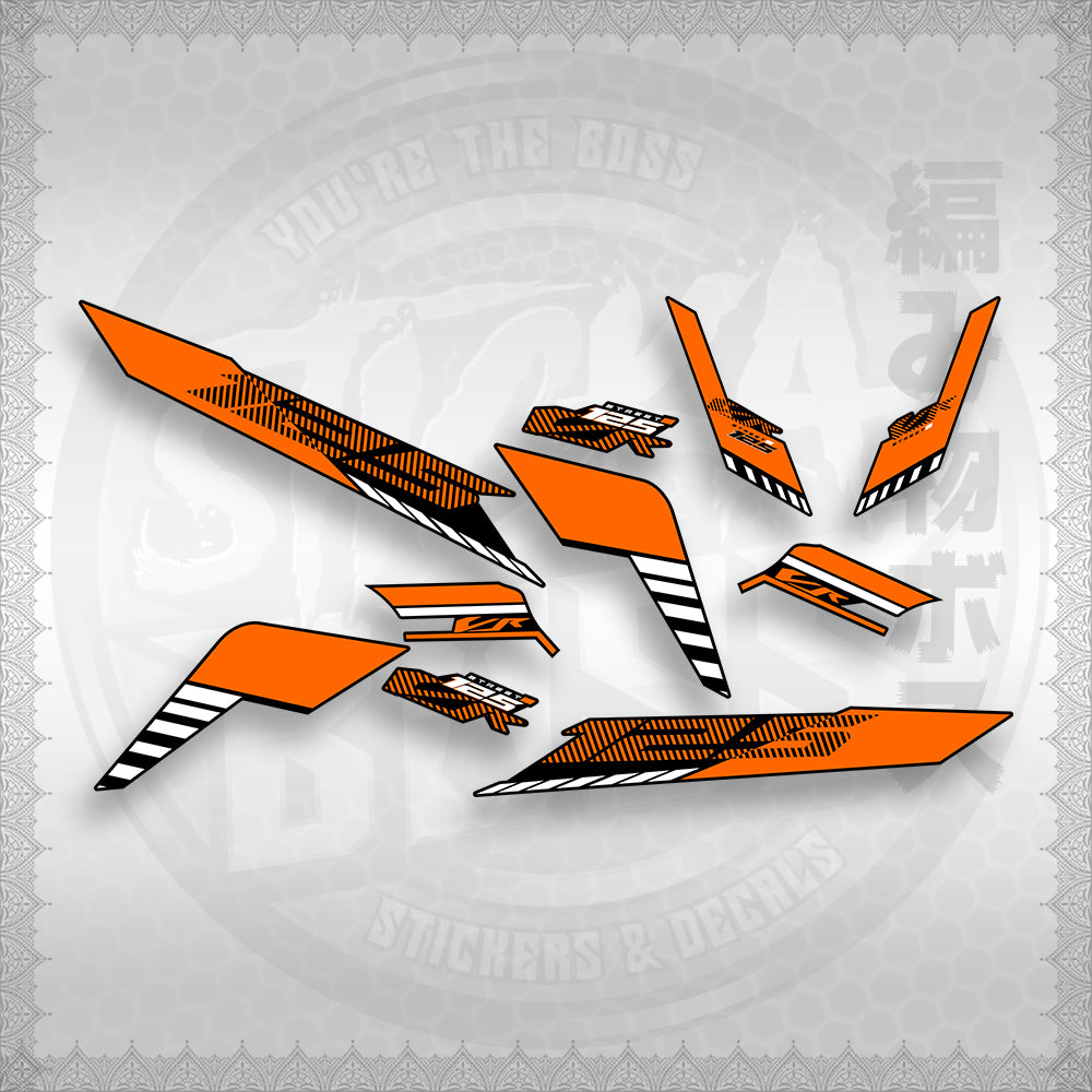STICKER DECALS for CLICK 125 V3 (CV3VRSTDE) By STICKABOSS (SOFIE LAMINATED WATERPROOF)