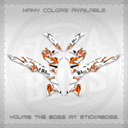 CLICK V3 VARIO FOR WHITE DECALS (UNICORN GUNDAM DESIGN) STICKER DECALS By STICKABOSS