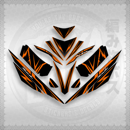 STICKER DECALS for MIO 4 (MIRGADE) By STICKABOSS (SOFIE LAMINATED WATERPROOF)