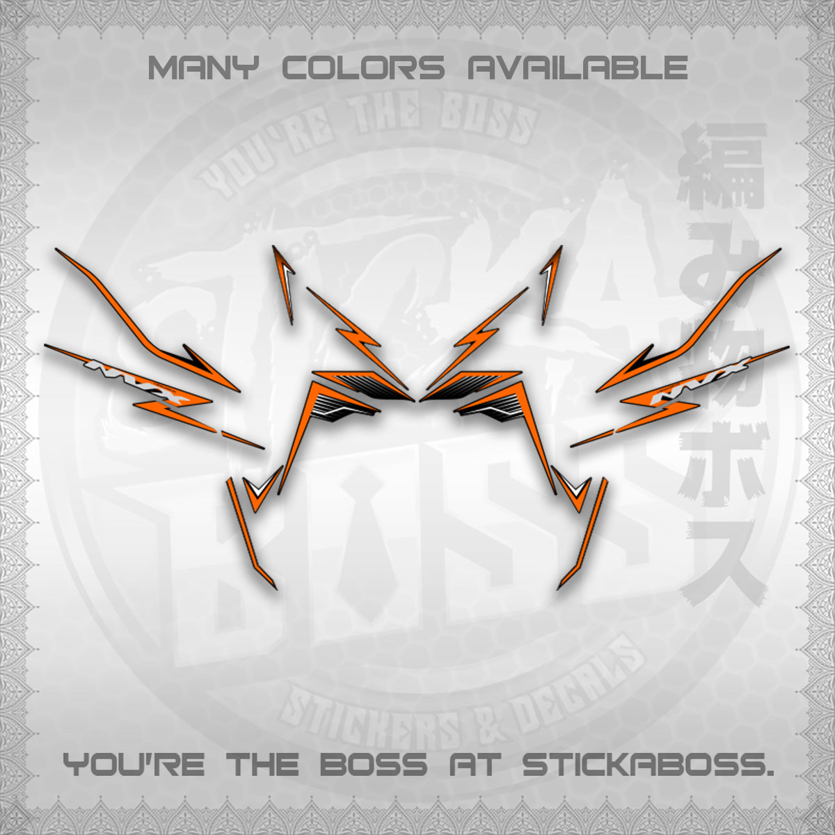 AEROX V3 NVX MALAY DECALS (HIBISCUS MOTIF) STICKER DECALS By STICKABOSS