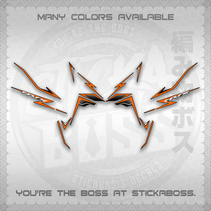 AEROX V3 NVX MALAY DECALS (HIBISCUS MOTIF) STICKER DECALS By STICKABOSS