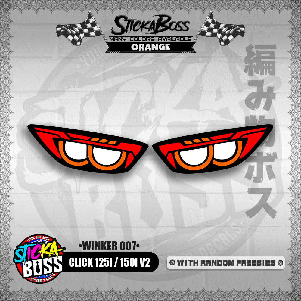 CLICK 125i / 150i V2 (WINKER 007) TRANSPARENT【WITH FREEBIES】