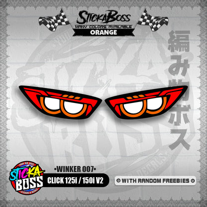 CLICK 125i / 150i V2 (WINKER 007) TRANSPARENT【WITH FREEBIES】