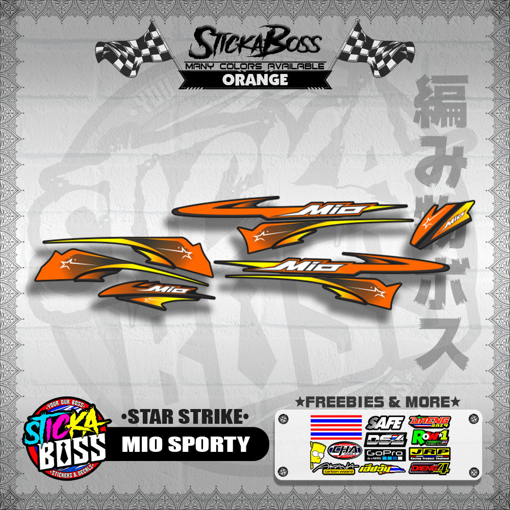 MIO SPORTY DECALS ( STAR STRIKE )【WITH FREEBIES】