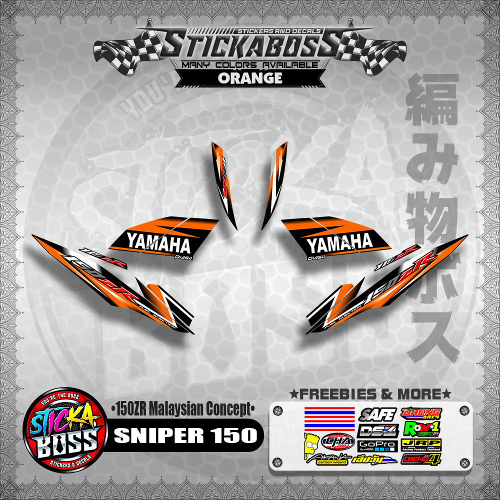 SNIPER 150 Stock Decals ( 150ZR Malaysian Concept ) MX King, Exciter 150
