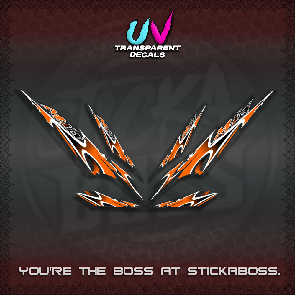 MIO 1 INDO UV TRANSPARENT (STRIPING A46 DESIGN)STICKER DECALS By STICKABOSS