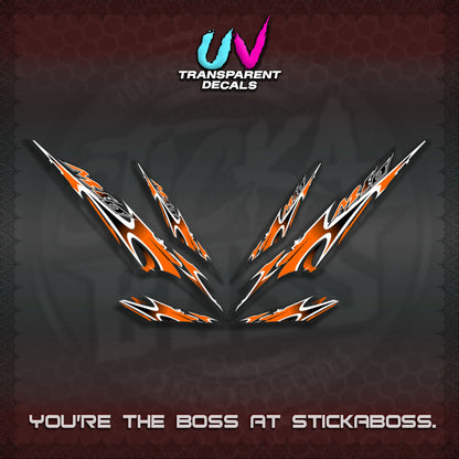 MIO 1 INDO UV TRANSPARENT (STRIPING A46 DESIGN)STICKER DECALS By STICKABOSS