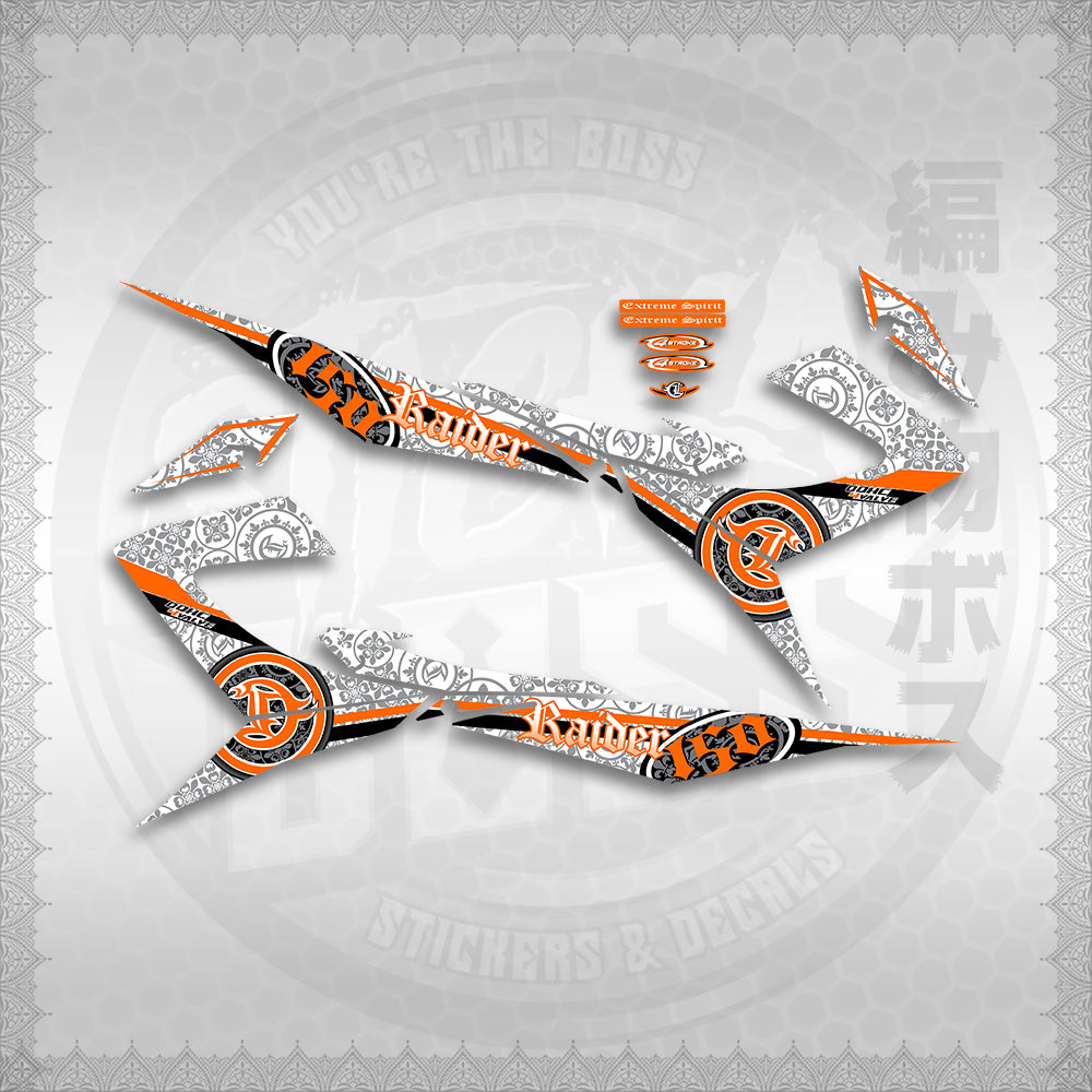 STICKER DECALS for RAIDER 150 REBORN CARB MALAYSIAN (RRCBARAST) By STICKABOSS (SOFIE LAMINATED )