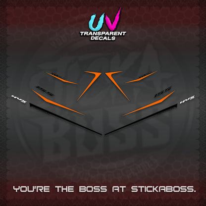 AEROX 155 V2 UV TRANSPARENT DECALS (2026 NVX MINIMALIST 01) STICKER KITS BY STICKABOSS