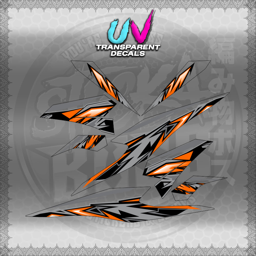 TRANSPARENT BEAT 110 V3 INDO-MALAY CONCEPT (STRIPING MOTIF DESIGN) STICKER DECALS for STICKABOSS