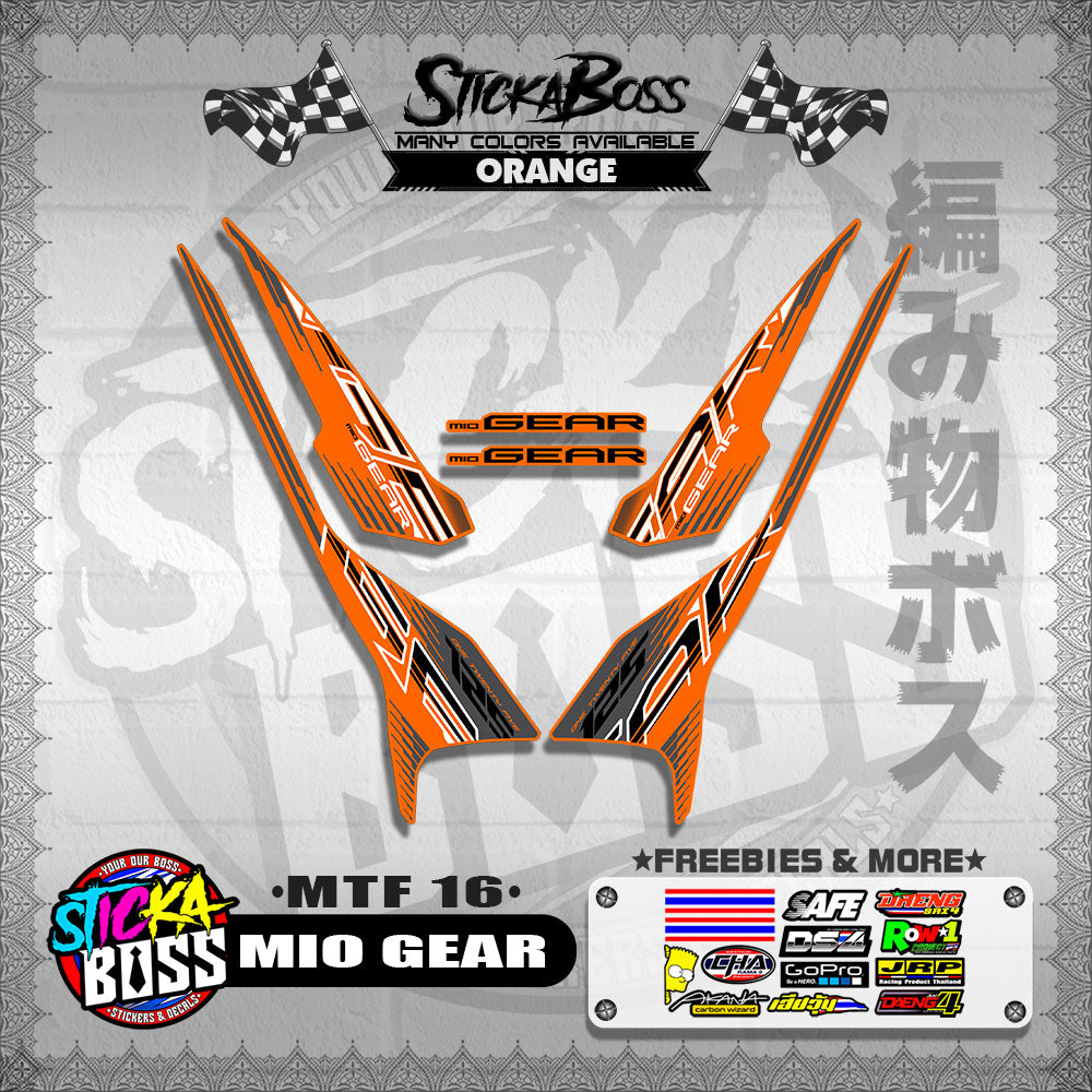 MIO GEAR DECALS ( MTF 16 )【WITH FREEBIES】