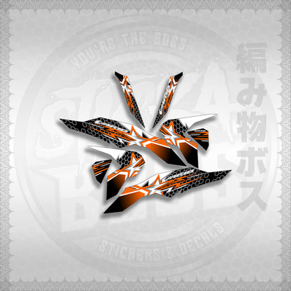 STICKER DECALS for CLICK V3 (CV320VAA3) By STICKABOSS (SOFIE LAMINATED WATERPROOF)