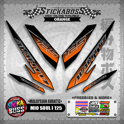 MIO SOUL I 125 STICKER DECALS ( MALAYSIAN AVANTIZ )【WITH FREEBIES】