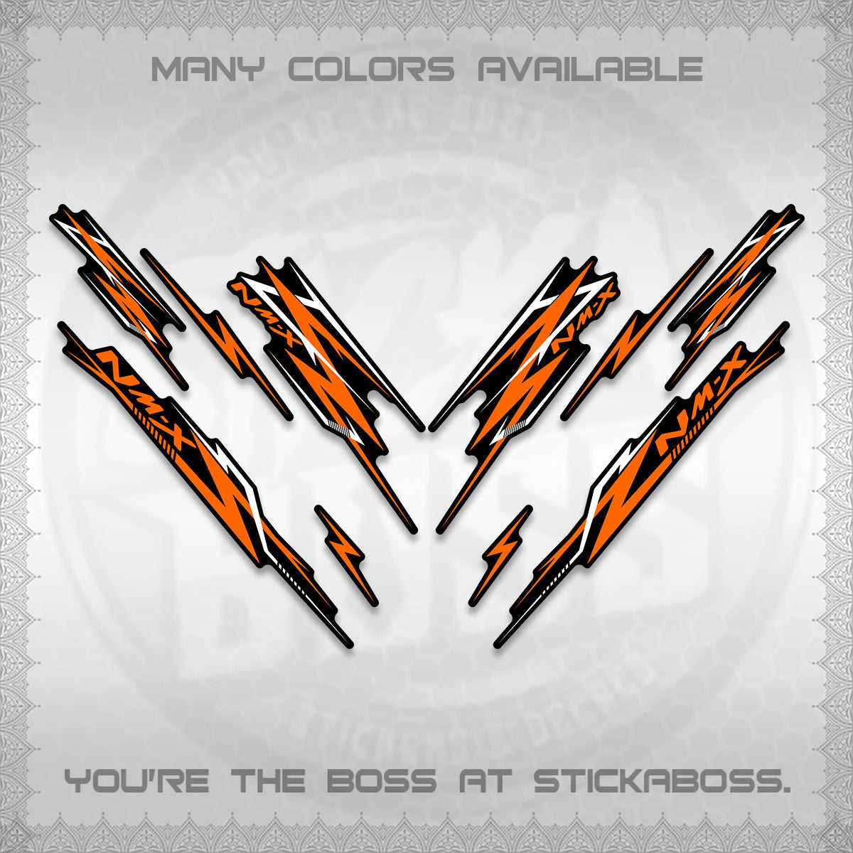 NMAX V2 DECALS (2024 NM A8 STYLE) STICKER DECALS By STICKABOSS