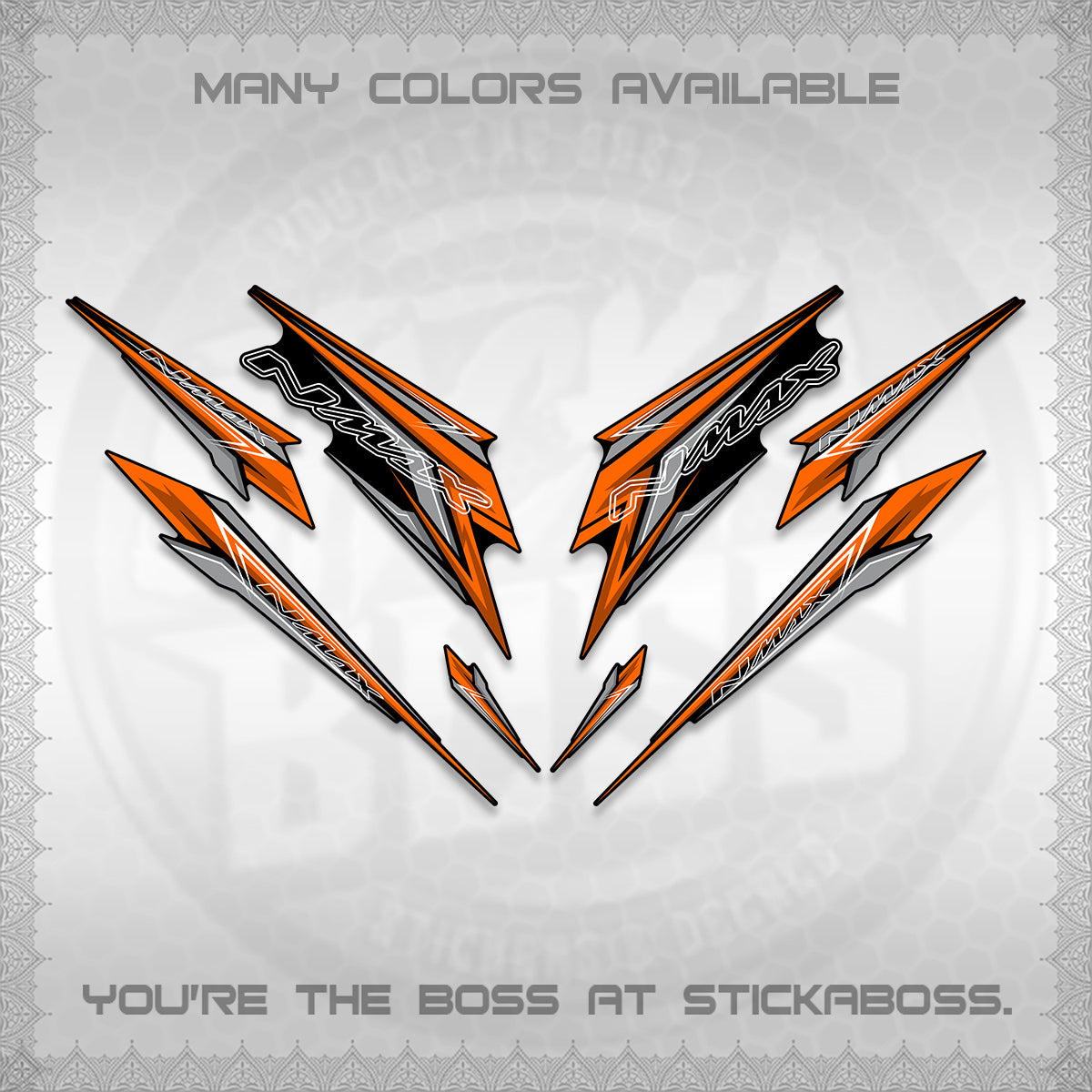 NMAX V2 DECALS (2024 NM 00-A1 STYLE) STICKER DECALS By STICKABOSS