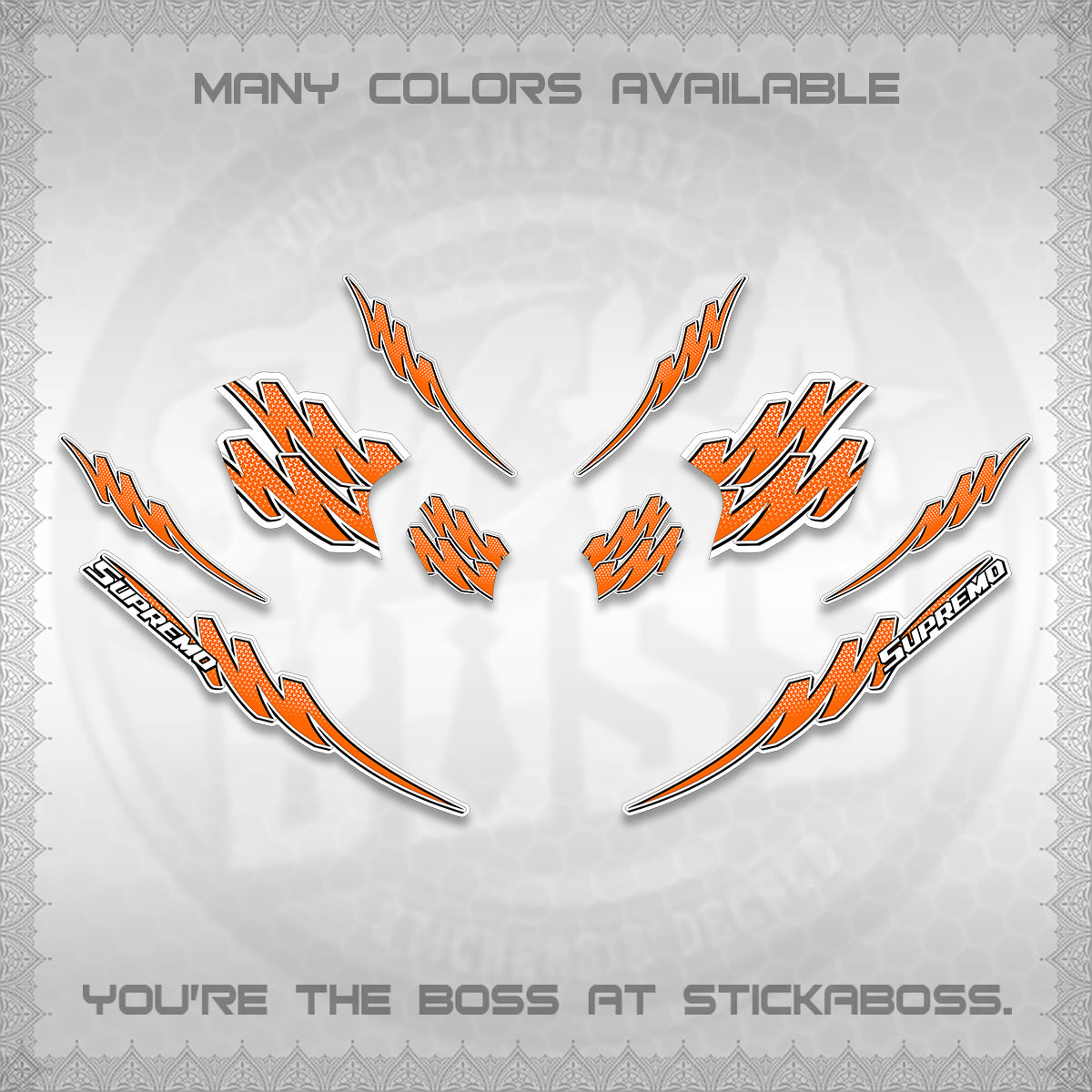 ADV 160 STRIPING FOR WHITE  (1 TONE PUTREA VIRDIAN)STICKER DECALS By STICKABOSS