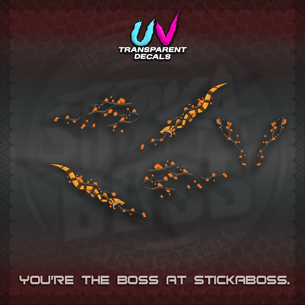 BEAT V3 UV TRANSPARENT DECAL (DELUXE KAZE DESIGN)STICKER DECALS By STICKABOSS
