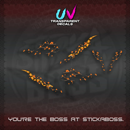 BEAT V3 UV TRANSPARENT DECAL (DELUXE KAZE DESIGN)STICKER DECALS By STICKABOSS