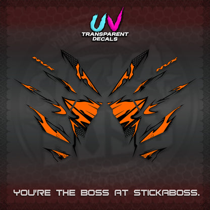 AEROX 155 V2 UV TRANSPARENT (VIETNAM STYLE-1 SPOT) FOR LIGHT COLORED COVER DECALS By STICKABOSS